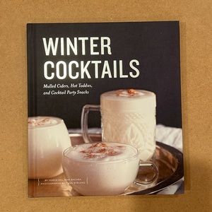 New Winter Cocktails Hard Cover Book‎ Bar Cart Kitchen Recipe Drinks Bar Cart